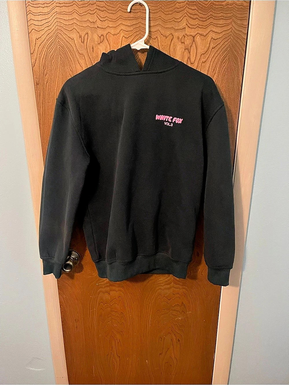 White Fox Vol. 3 Hoodie in Emerald Green & Pink Like New